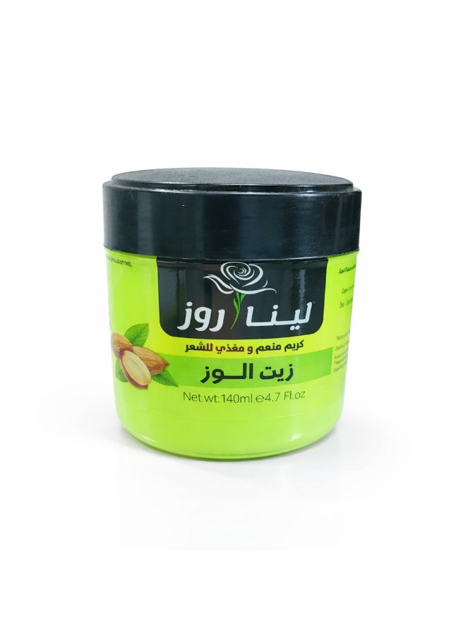 كريم الشعر من  لينا روز بزيت اللوز 140 ملي